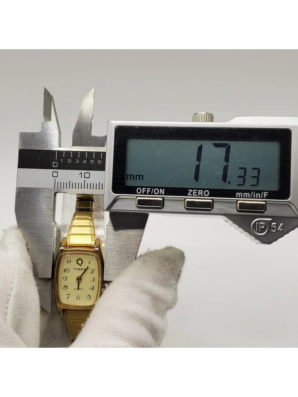 Vintage Timex K Cell Pusher Watch Womens Gold Tone For Parts Or Repair